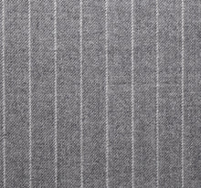 Load image into Gallery viewer, Light Grey Worsted Pinstripe, Super 160, Wool
