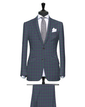Load image into Gallery viewer, The Gentleman&#39;s Green and Blue Tartan with Red and Light Blue Accents
