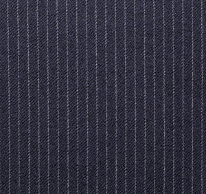 Blue Close Spaced Worsted Pinstripe, Super 160, Wool