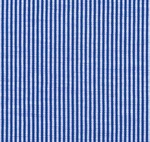Load image into Gallery viewer, Azure Blue Stripe Knit Stretch Cotton
