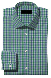 Light Green and Blue Gingham