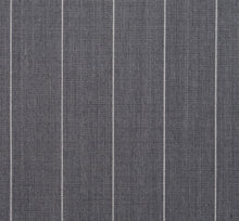 Load image into Gallery viewer, Wide Light Grey Pinstripe, Super 150, Wool
