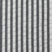Load image into Gallery viewer, Grey Stripe Seersucker
