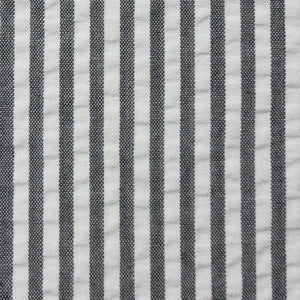 Grey Stripe Seersucker