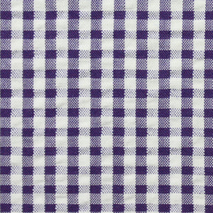 Purple Check Pattern Seersucker