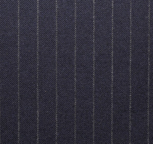 Blue Worsted Pinstripe, Super 160, Wool