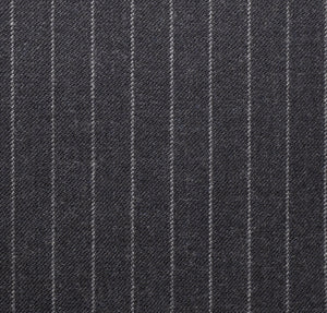 Grey Worsted Pinstripe, Super 160, Wool