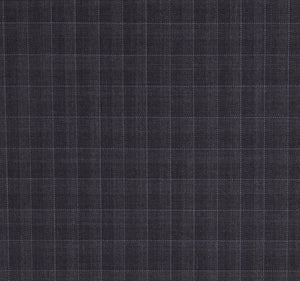 Grey with Subtle Lavender Check Pattern, Super 150, Wool
