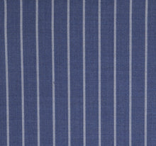 Load image into Gallery viewer, Bold Blue Power Pinstripe, Super 150, Wool
