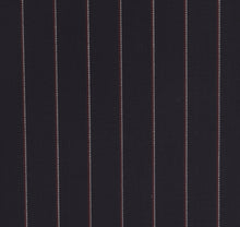 Load image into Gallery viewer, Navy Blue with Subtle Red Pinstripe, Super 150, Wool

