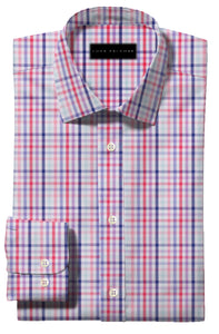 Bold Blue Red and Pink Large Check Pattern