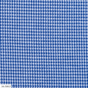 Sharp Blue Pattern Stretch Knit Cotton