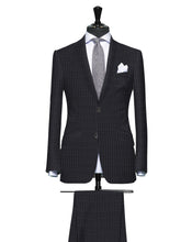 Load image into Gallery viewer, Classic Grey Thin Pinstripe, Super 150, Wool
