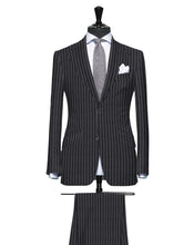 Load image into Gallery viewer, Vibrant Grey Pinstripe, Super 150, Wool
