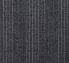 Load image into Gallery viewer, Grey Narrow Width Pinstripe, Super 150, Wool
