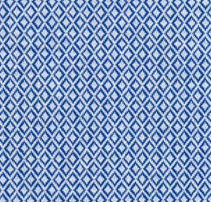 Blue Diamond Pattern Knit Stretch Cotton