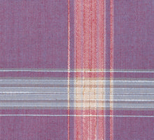 Load image into Gallery viewer, Light Plum, Pink and Blue Large Plaid Pattern, Super 140, Wool
