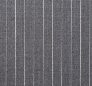 Classic Light Grey Pinstripe, Super 150, Wool